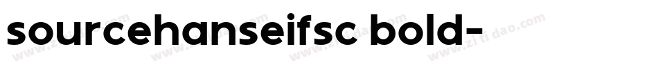 sourcehanseifsc bold字体转换